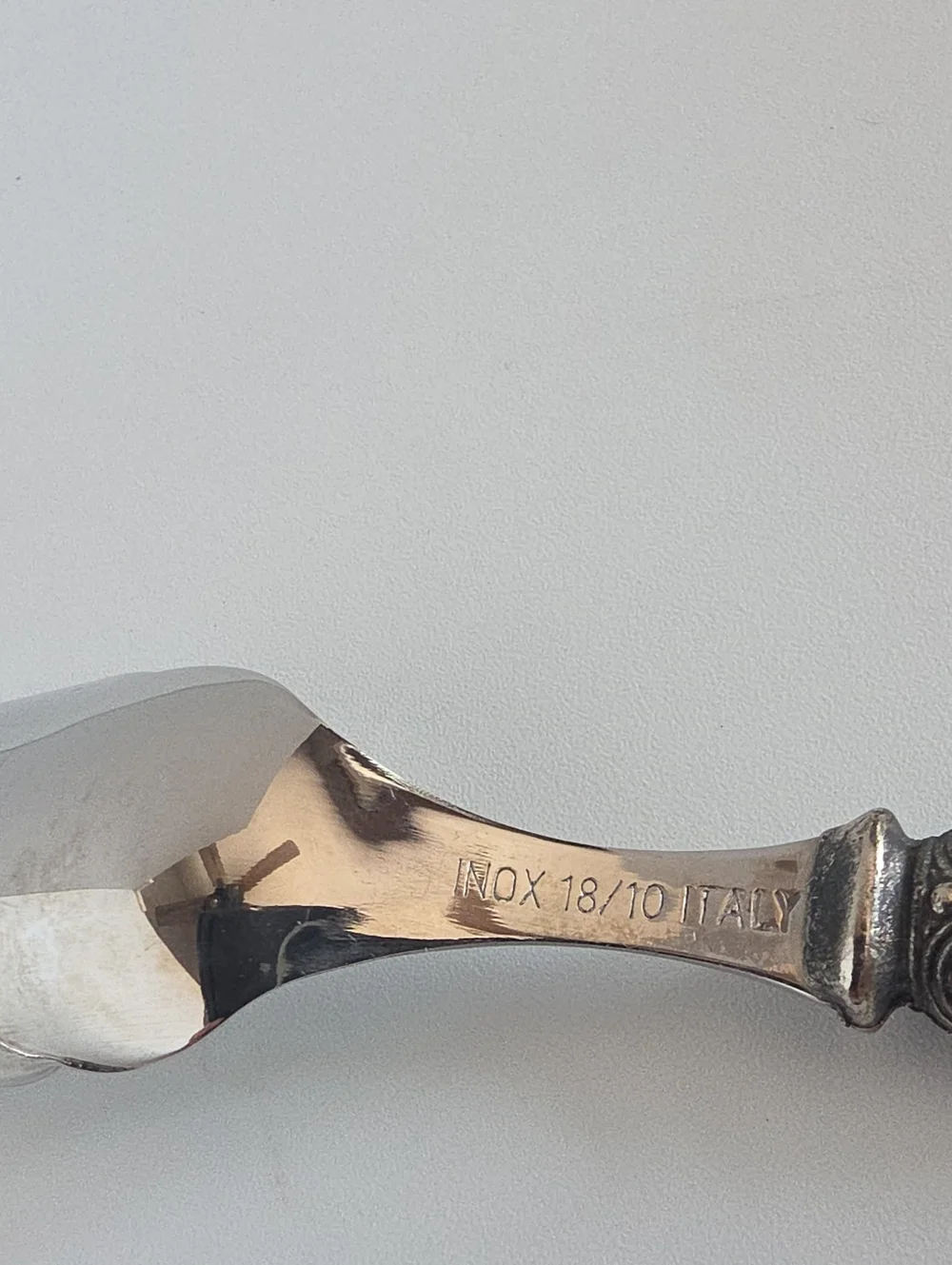 Vintage EME Inox Italy Napoleon 18/10 Sterling Silver Cheese Serving Set